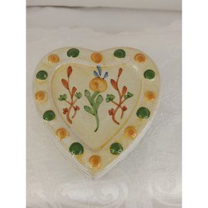 Main Street Home Collection Hand Painted Ceramic Trinket Hart Box...